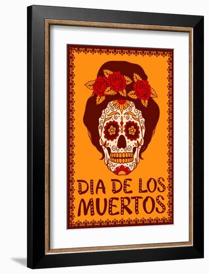 Dia de Los Muetros-null-Framed Art Print