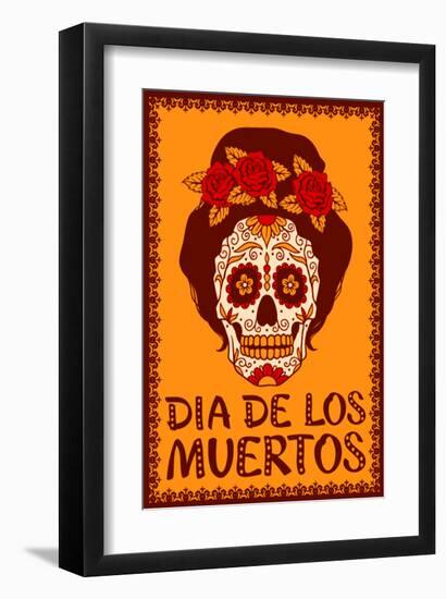 Dia de Los Muetros-null-Framed Art Print