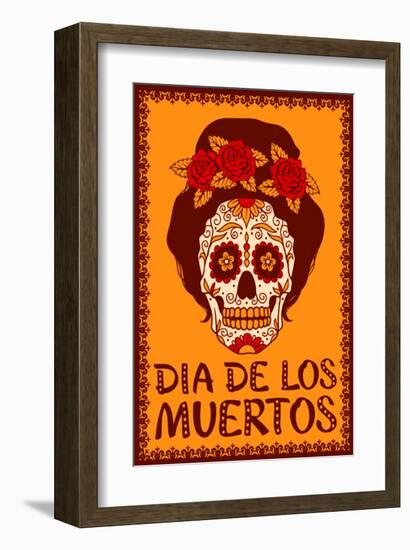 Dia de Los Muetros-null-Framed Art Print