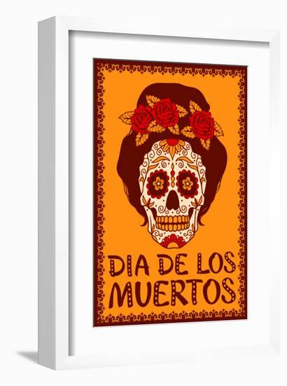 Dia de Los Muetros-null-Framed Art Print