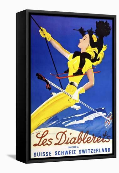Diablerets-Vintage Apple Collection-Framed Premier Image Canvas