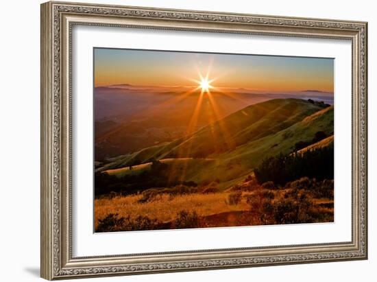 Diablo Summer Sunset-Vincent James-Framed Photographic Print