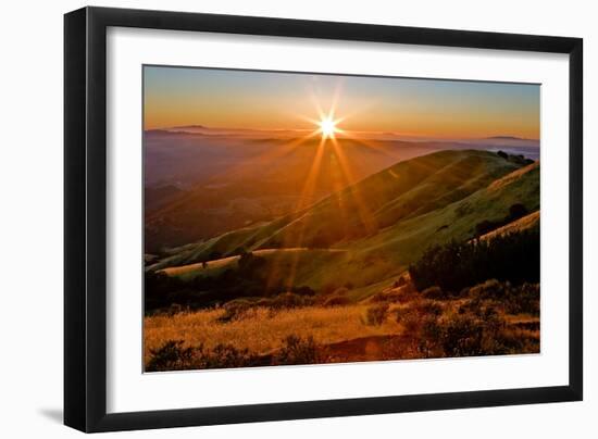 Diablo Summer Sunset-Vincent James-Framed Photographic Print