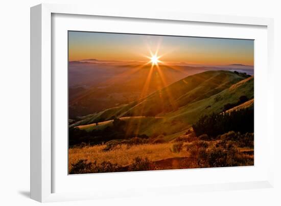 Diablo Summer Sunset-Vincent James-Framed Photographic Print