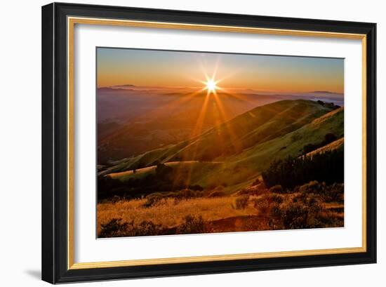 Diablo Summer Sunset-Vincent James-Framed Photographic Print