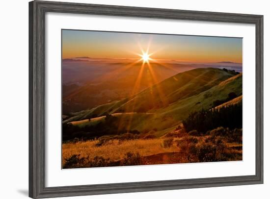 Diablo Summer Sunset-Vincent James-Framed Photographic Print