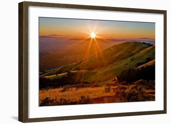 Diablo Summer Sunset-Vincent James-Framed Photographic Print