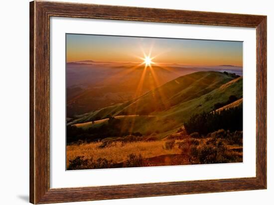 Diablo Summer Sunset-Vincent James-Framed Photographic Print