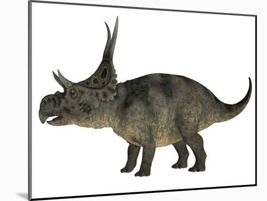 Diabloceratops Dinosaur-Stocktrek Images-Mounted Art Print