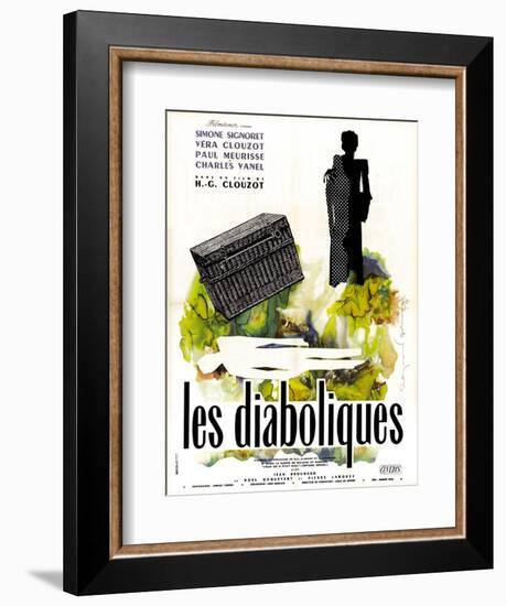 Diabolique, (AKA Les Diaboliques), French Poster Art, 1955-null-Framed Art Print
