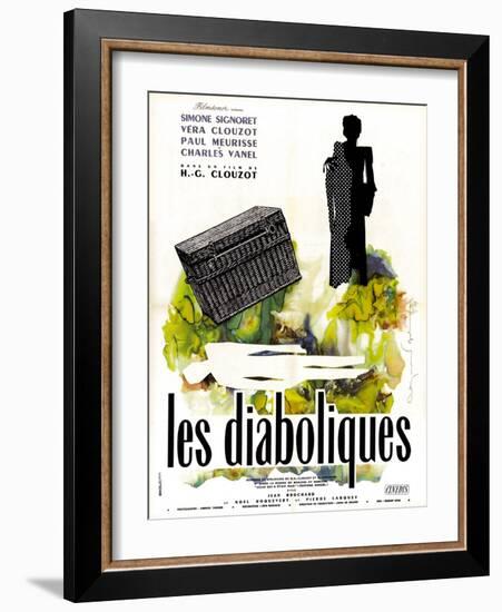 Diabolique, (AKA Les Diaboliques), French Poster Art, 1955-null-Framed Art Print