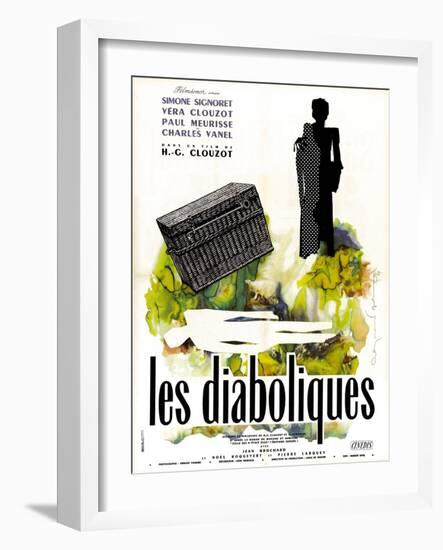 Diabolique, (AKA Les Diaboliques), French Poster Art, 1955-null-Framed Art Print