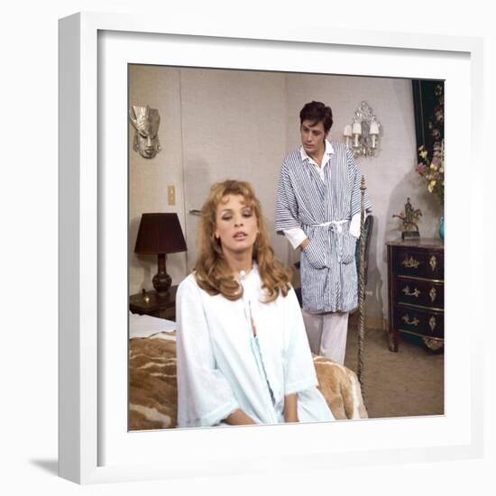 Diaboliquement votre Diabolically Yours by Julien Duvivier with Senta Berger and Alain Delon., 1967-null-Framed Photo