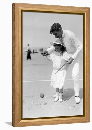 Diabolo, Learning with Papa, c.1900-Andrew Pitcairn-knowles-Framed Premier Image Canvas