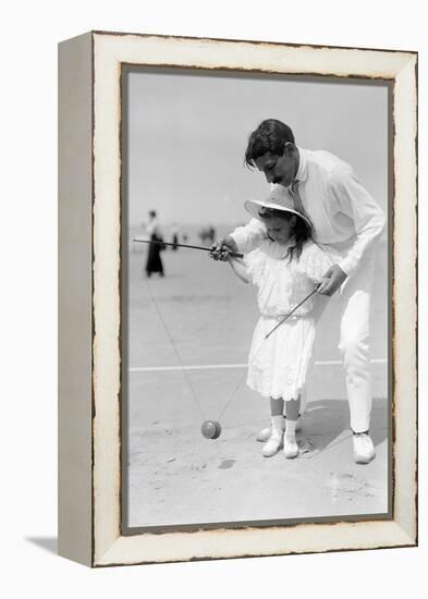 Diabolo, Learning with Papa, c.1900-Andrew Pitcairn-knowles-Framed Premier Image Canvas