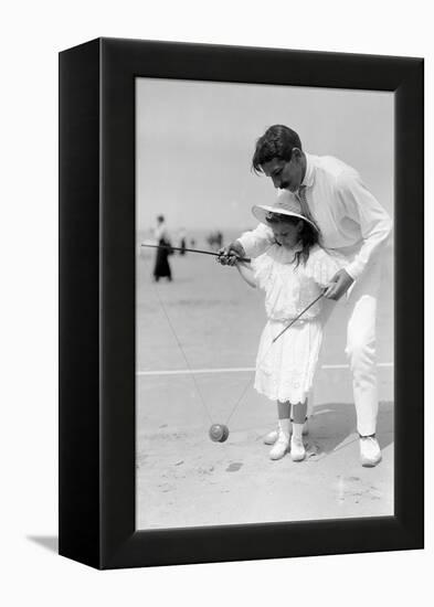 Diabolo, Learning with Papa, c.1900-Andrew Pitcairn-knowles-Framed Premier Image Canvas