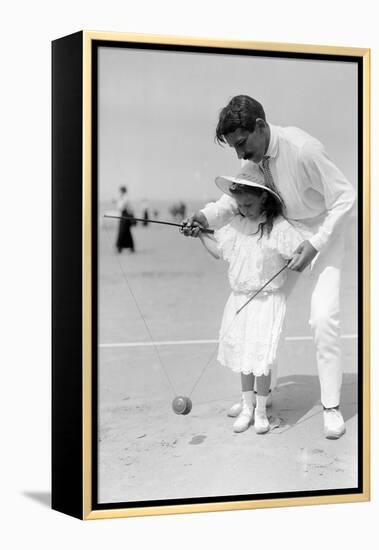 Diabolo, Learning with Papa, c.1900-Andrew Pitcairn-knowles-Framed Premier Image Canvas