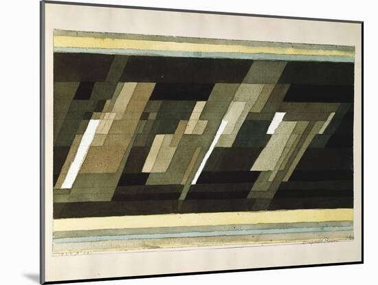 Diagonal-Medien-Paul Klee-Mounted Giclee Print