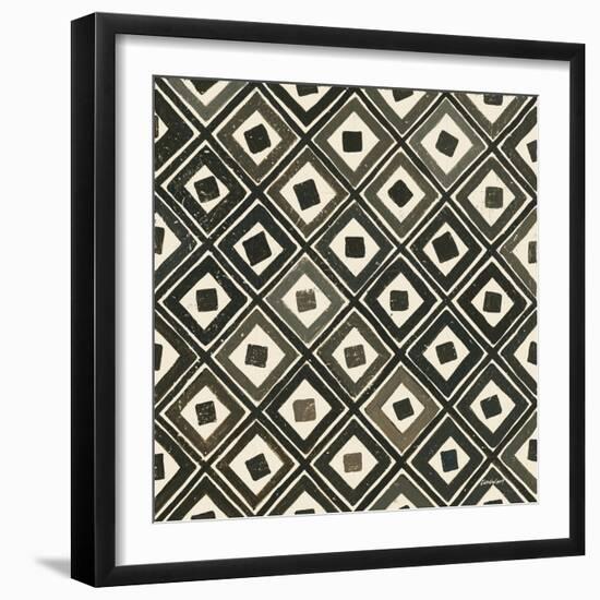 Diagonal Squares Light-Kathrine Lovell-Framed Art Print