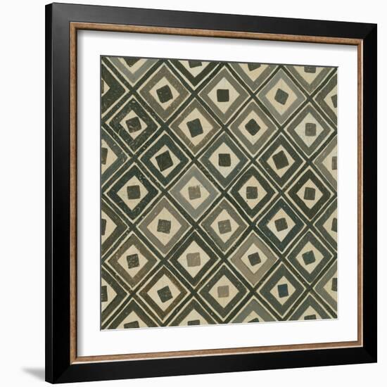 Diagonal Squares-Kathrine Lovell-Framed Art Print