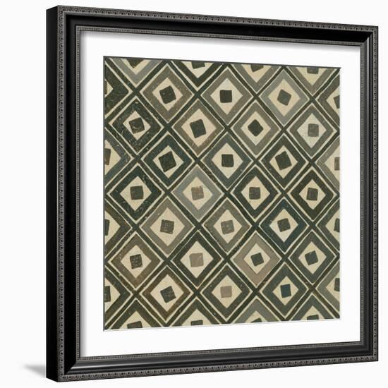 Diagonal Squares-Kathrine Lovell-Framed Art Print