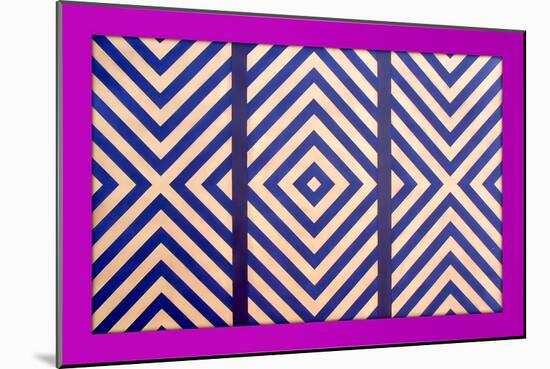 Diagonal Triptych Enhanced, 2018-Peter McClure-Mounted Giclee Print