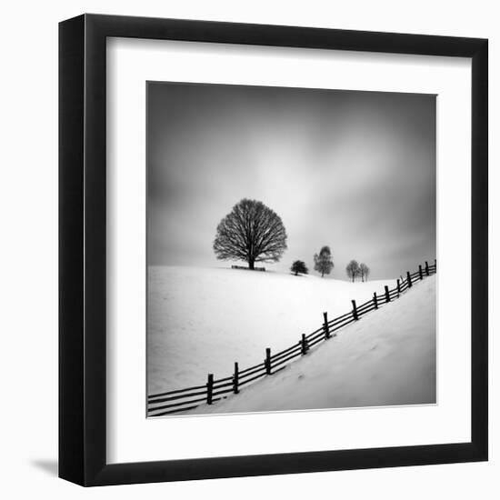 Diagonal-null-Framed Art Print