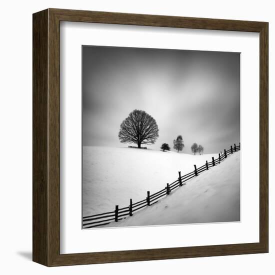 Diagonal-null-Framed Art Print