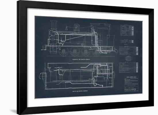 Diagram for Tank Engines II-The Vintage Collection-Framed Giclee Print