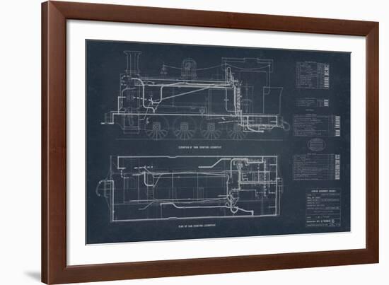 Diagram for Tank Engines II-The Vintage Collection-Framed Giclee Print