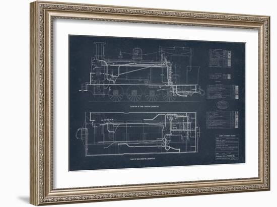 Diagram for Tank Engines II-The Vintage Collection-Framed Giclee Print