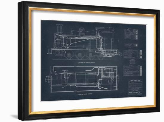 Diagram for Tank Engines II-The Vintage Collection-Framed Giclee Print