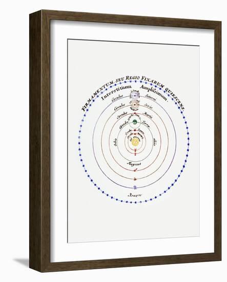 Diagram of Copernican Cosmology-Science Photo Library-Framed Photographic Print