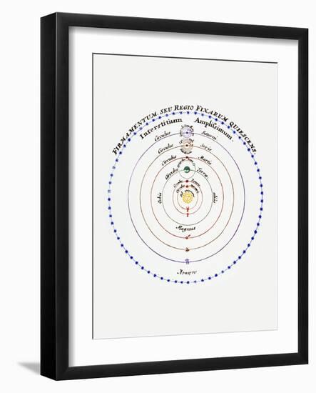 Diagram of Copernican Cosmology-Science Photo Library-Framed Photographic Print