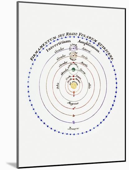 Diagram of Copernican Cosmology-Science Photo Library-Mounted Photographic Print