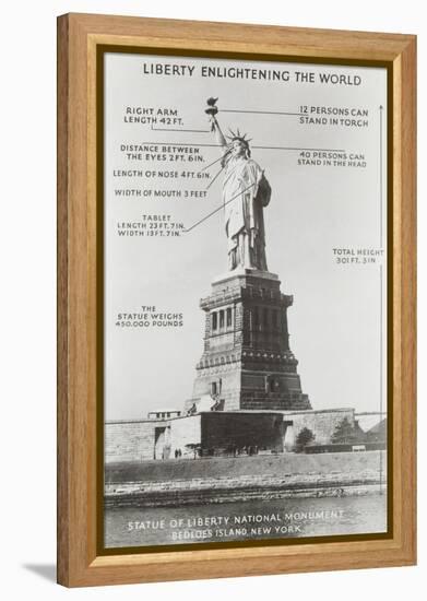 Diagram of Statue of Liberty-null-Framed Stretched Canvas