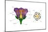 Diagram on Right Shows Arrangement of Floral Parts in Cross Section at the Flower's Base. Plants-Encyclopaedia Britannica-Mounted Art Print