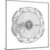 Diagram Showing Geocentric System of Universe, 1539-Petrus Apianus-Mounted Giclee Print