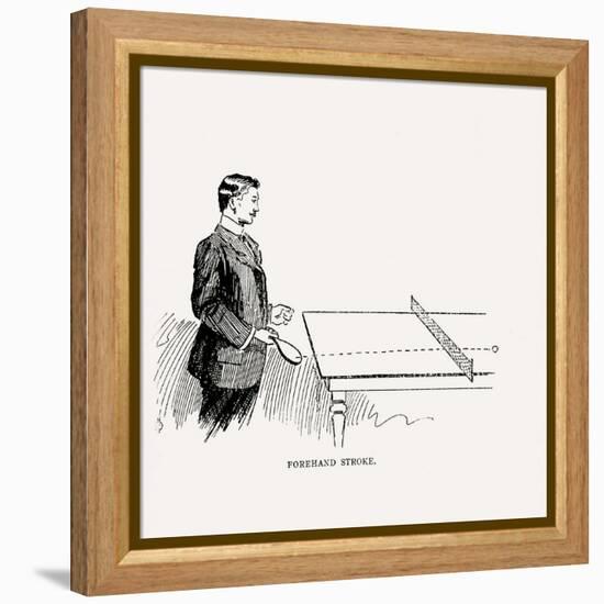 Diagram Showing How to Execute the Perfect Forehand Stroke, 1902-null-Framed Premier Image Canvas