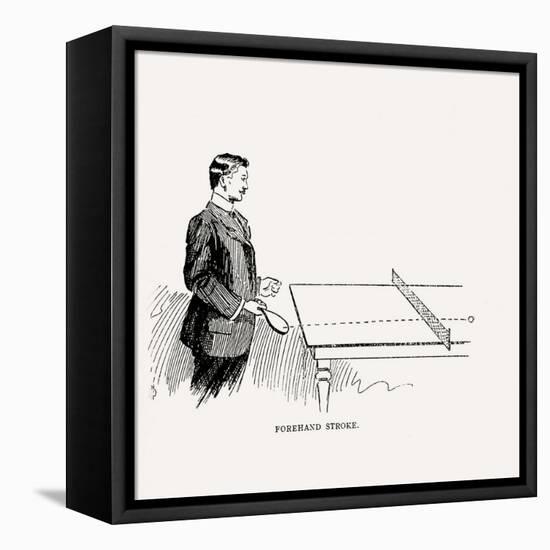 Diagram Showing How to Execute the Perfect Forehand Stroke, 1902-null-Framed Premier Image Canvas