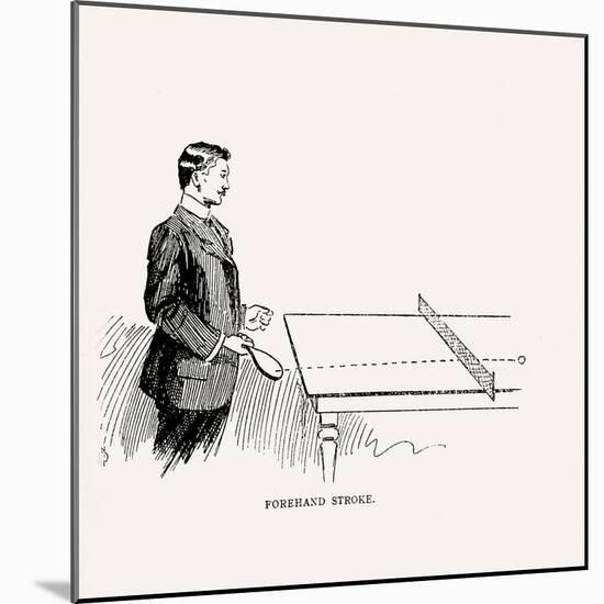 Diagram Showing How to Execute the Perfect Forehand Stroke, 1902-null-Mounted Giclee Print
