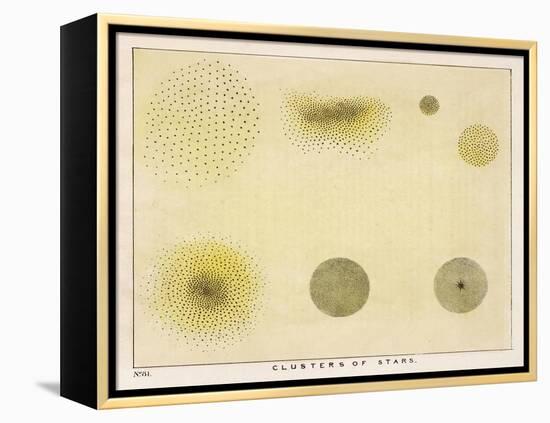 Diagram Showing Various Clusters of Stars-Charles F. Bunt-Framed Premier Image Canvas