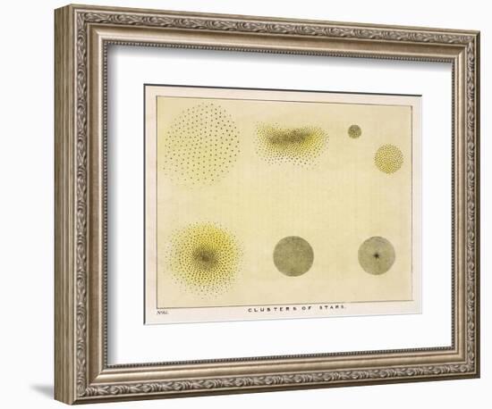 Diagram Showing Various Clusters of Stars-Charles F. Bunt-Framed Photographic Print