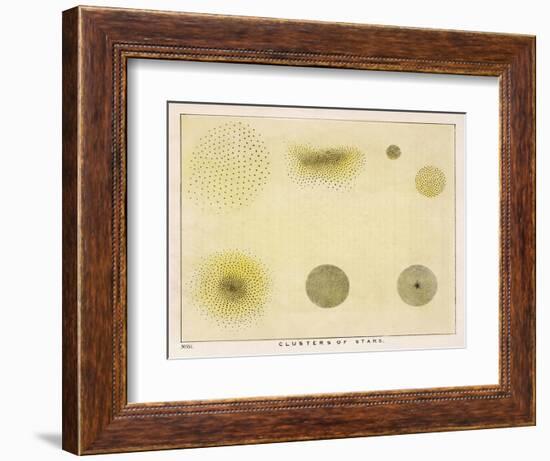 Diagram Showing Various Clusters of Stars-Charles F. Bunt-Framed Photographic Print