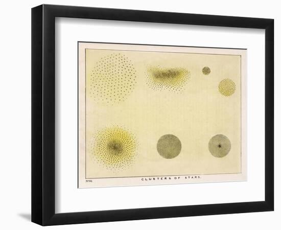 Diagram Showing Various Clusters of Stars-Charles F. Bunt-Framed Photographic Print