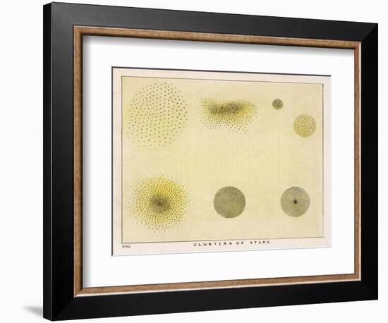 Diagram Showing Various Clusters of Stars-Charles F. Bunt-Framed Photographic Print