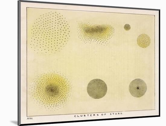 Diagram Showing Various Clusters of Stars-Charles F. Bunt-Mounted Photographic Print