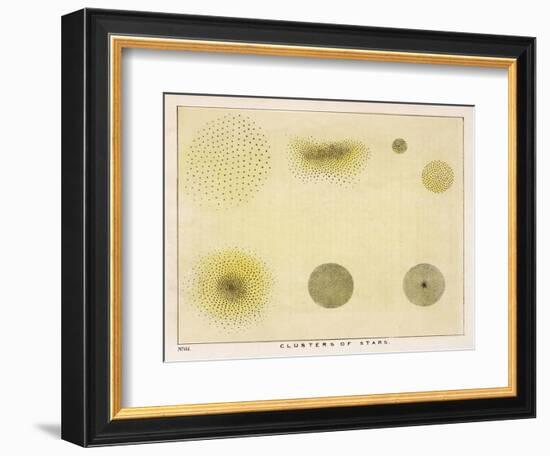 Diagram Showing Various Clusters of Stars-Charles F. Bunt-Framed Photographic Print