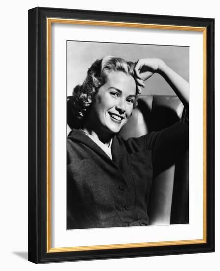 DIAL M FOR MURDER, 1954 directed by ALFRED HITCHCOCK Grace Kelly (b/w photo)-null-Framed Photo