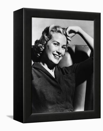 DIAL M FOR MURDER, 1954 directed by ALFRED HITCHCOCK Grace Kelly (b/w photo)-null-Framed Stretched Canvas